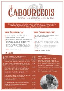 Menu Cabourgeois Cabourg